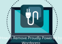 How to Remove Proudly Powered by Wordpress
